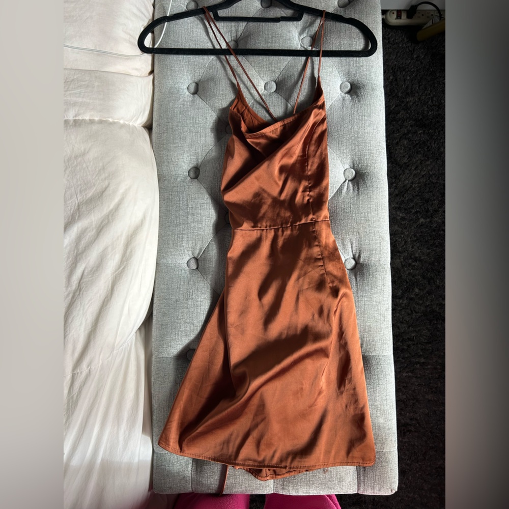 Elegant Rust Dress